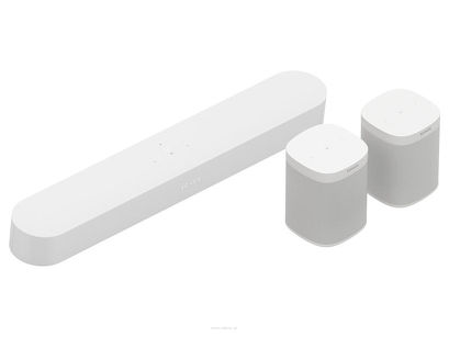 Sonos - BEAM + 2x ONE SL - White