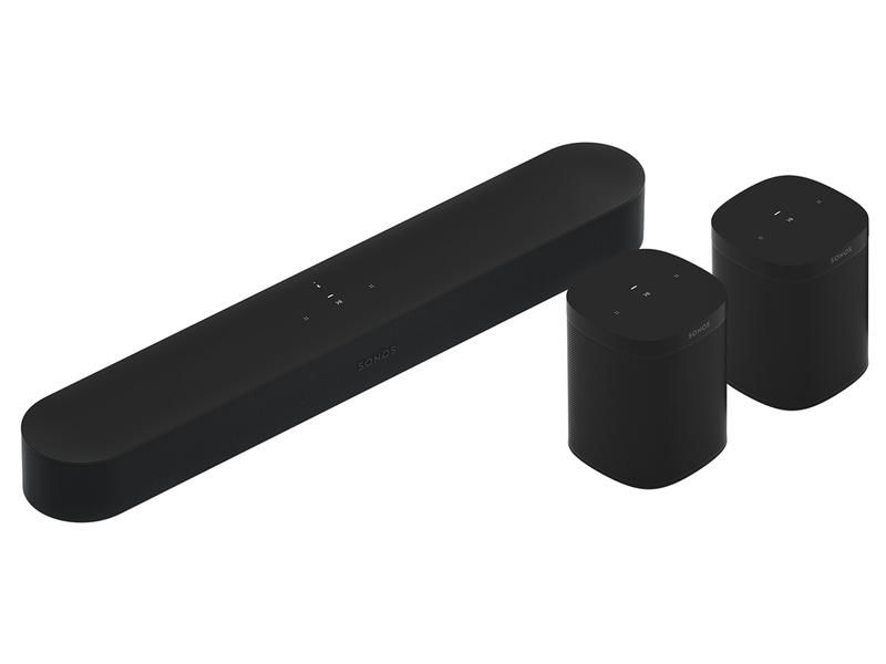 Sonos - BEAM (Gen.2) + 2x ONE SL - Black 